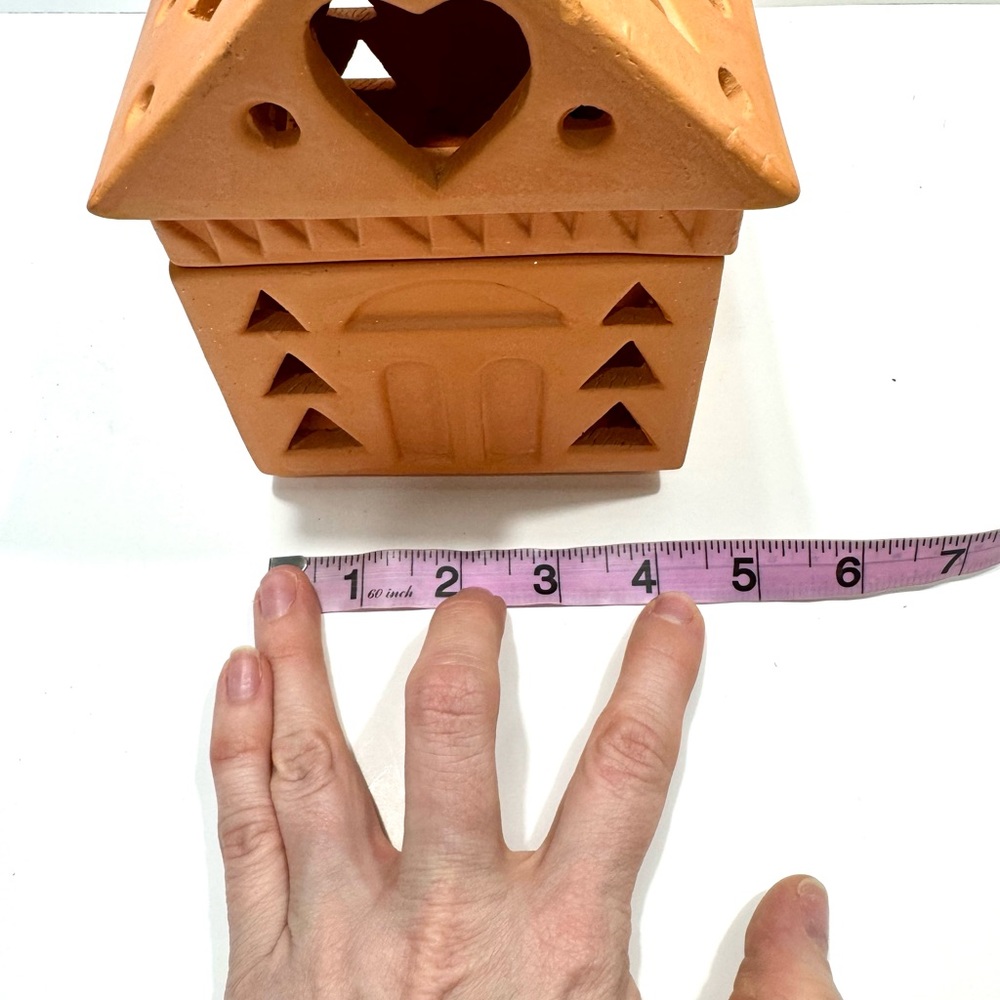 TERRACOTTA CLAY CANDLE HOUSE MADE IN PORTUGAL - Picture 14 of 15